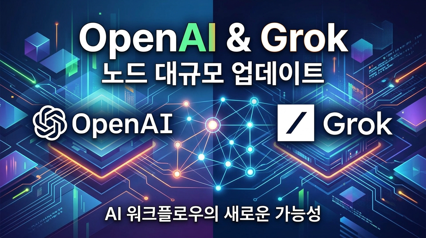 OpenAI & Grok 노드 대규모 업데이트 — AI 워크플로우의 새로운 가능성
