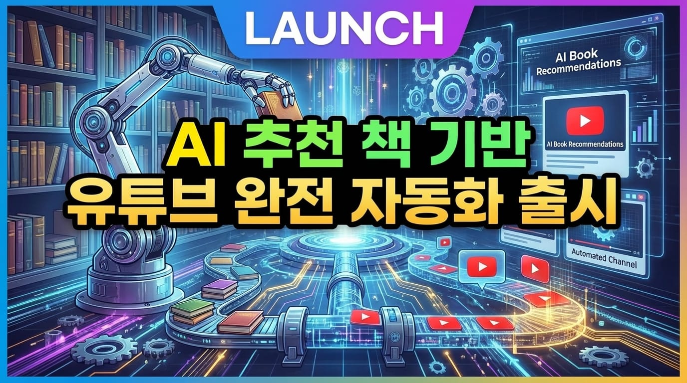 AI 추천 책 기반 유튜브 완전 자동화 출시